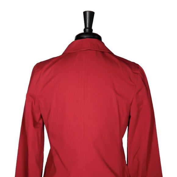 Banana Republic Women's Jacket Red Button Pockets Lightweight Safari Canvas XS - Picture 6 of 7